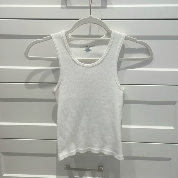 Classic white brandy Melville tank top - Picture 1 of 3